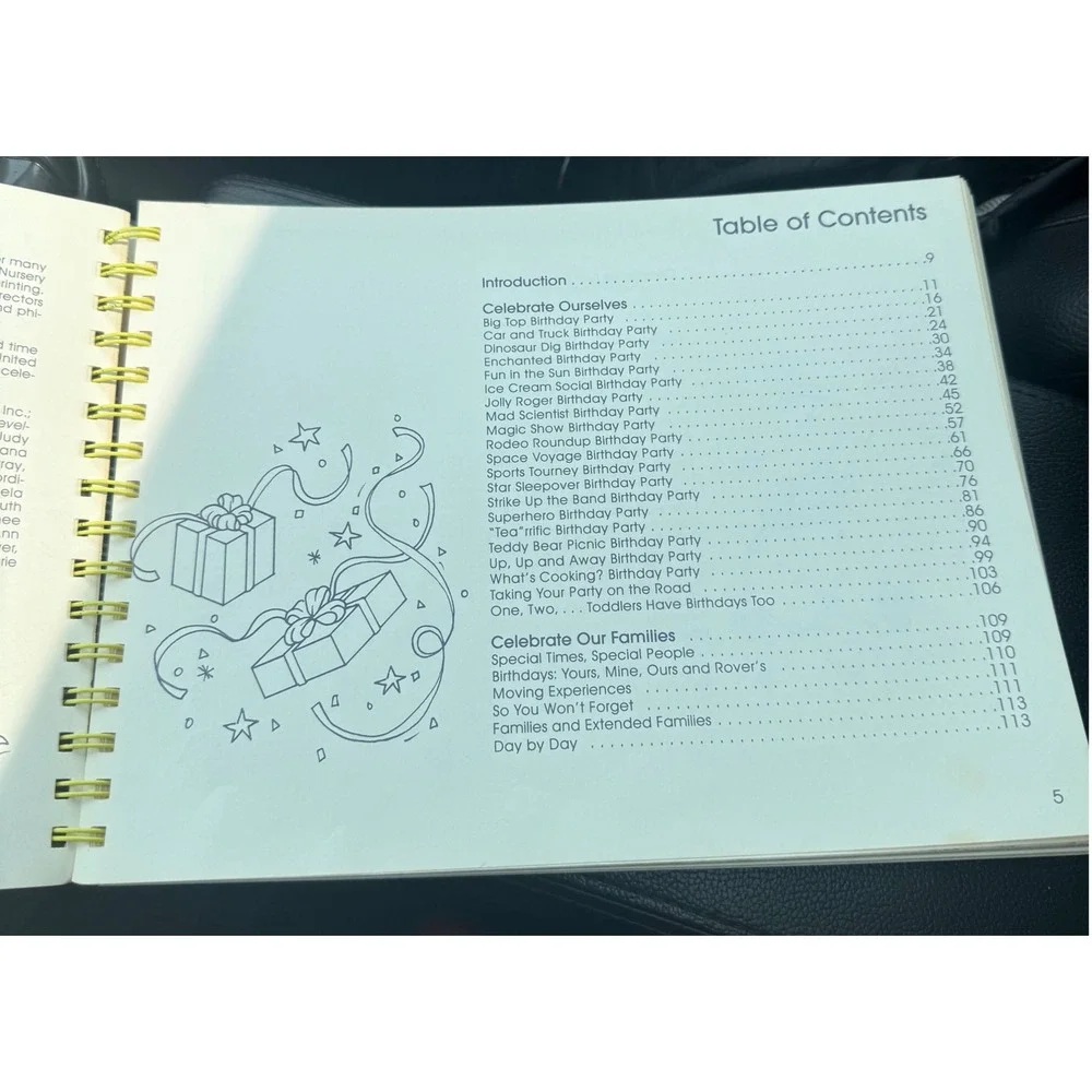 Celebrate Children Parties Family Traditions Sourcebook 1995 Spiral Book Vintage